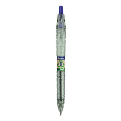 Penna a sfera a scatto Pilot ecoball B2P ricaricabile - punta 1 mm - inchiostro a base d'olio - blu - 040177